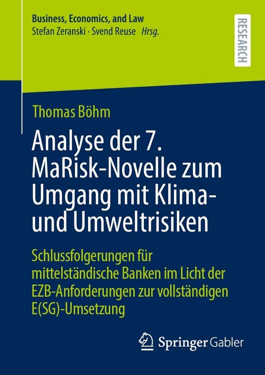 Produktbild: Analyse der 7. MaRisk-Novelle zum Umgang mit Klima- und Umweltrisiken