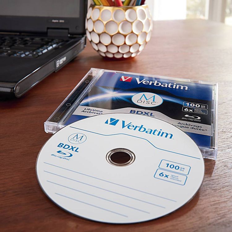 Produktbild: Verbatim 98912 M-DISC Blu-ray Rohling 100 GB 1 St. Jewelcase