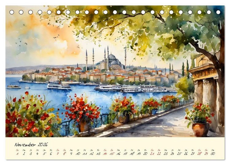Produktbild: T&uuml;rkei - Land auf zwei Kontinenten (Tischkalender 2026 DIN A5 quer), CALVENDO Monatskalender