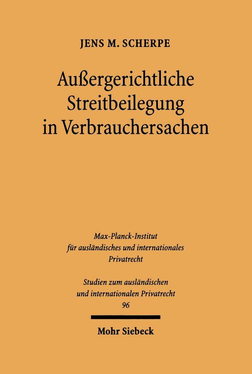 Produktbild: Au&szlig;ergerichtliche Streitbeilegung in Verbrauchersachen