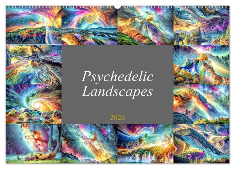 Produktbild: Braun, W: Psychedelic Landscapes (Wall Calendar 2026 DIN A2