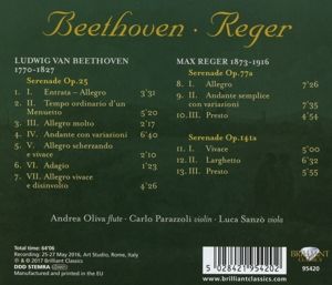 Produktbild: Serenades For Flute,Violin And Viola