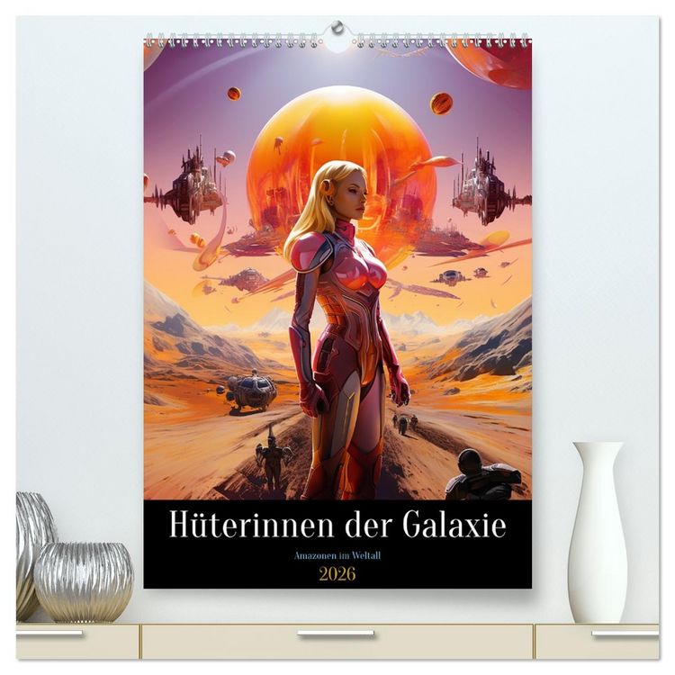 Produktbild: H&uuml;terinnen der Galaxie (hochwertiger Premium Wandkalender 2026 DIN A2 hoch), Kunstdruck in Hochglanz