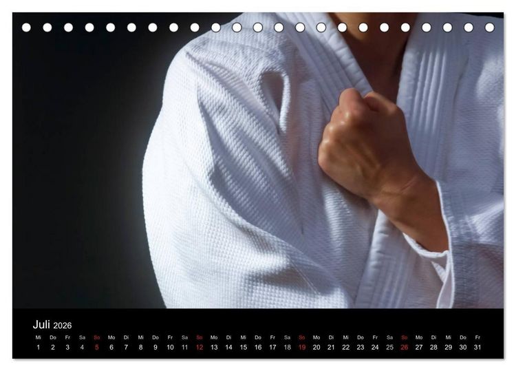 Produktbild: Kampfsport (Tischkalender 2026 DIN A5 quer), CALVENDO Monatskalender