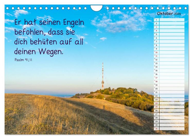 Produktbild: Heimat Hesselberg (Wandkalender 2026 DIN A4 quer), CALVENDO Monatskalender