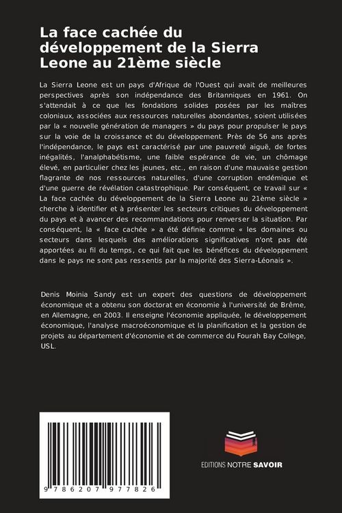 Produktbild: La face cach&eacute;e du d&eacute;veloppement de la Sierra Leone au 21&egrave;me si&egrave;cle