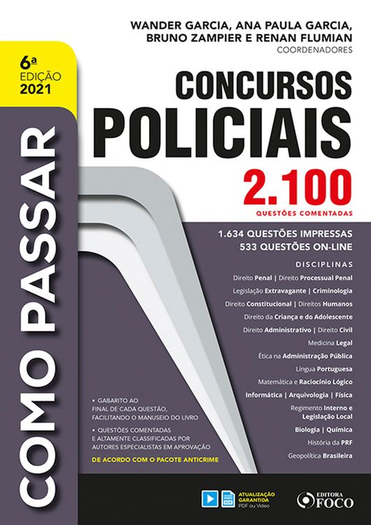 Produktbild: Como passar em concursos policiais