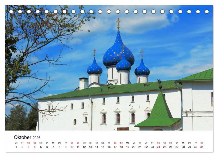 Produktbild: Goldenes Russland (Tischkalender 2026 DIN A5 quer), CALVENDO Monatskalender