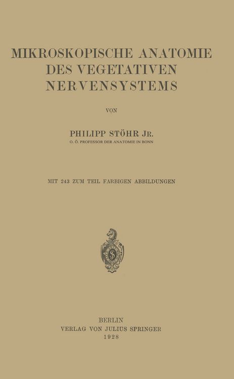 Produktbild: Mikroskopische Anatomie des Vegetativen Nervensystems