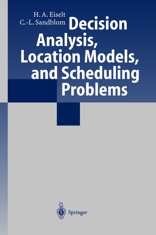 Produktbild: Decision Analysis, Location Models, and Scheduling Problems