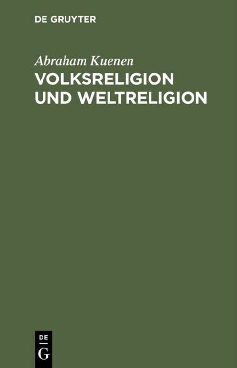 Produktbild: Volksreligion und Weltreligion