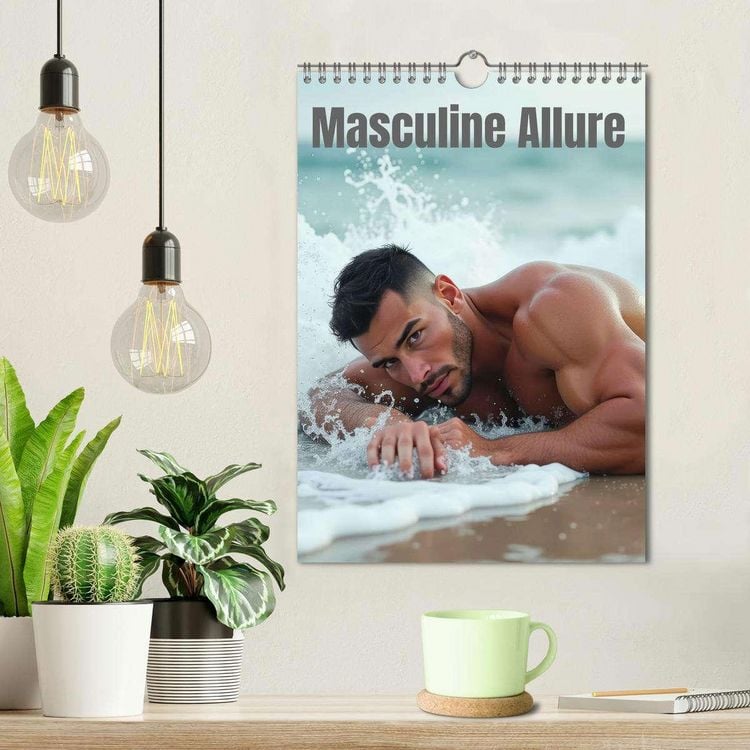 Produktbild: Masculine allure (Wall Calendar 2026 DIN A4 portrait), CALVENDO 12 Month Wall Calendar