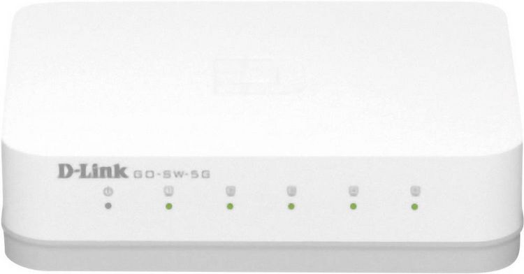 Produktbild: D-Link GO-SW-5G/E GO-SW-5G Netzwerk Switch 5 Port 1 GBit/s
