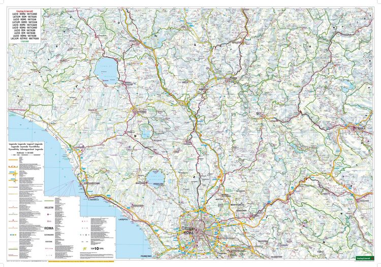 Produktbild: freytag & berndt Stra&szlig;enkarte Latium - Rom - Vatikan 1:150.000