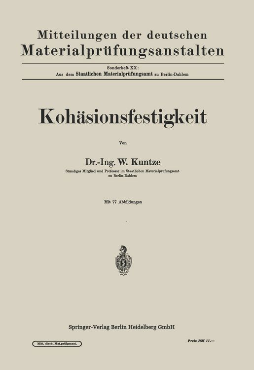 Produktbild: Koh&auml;sionsfestigkeit
