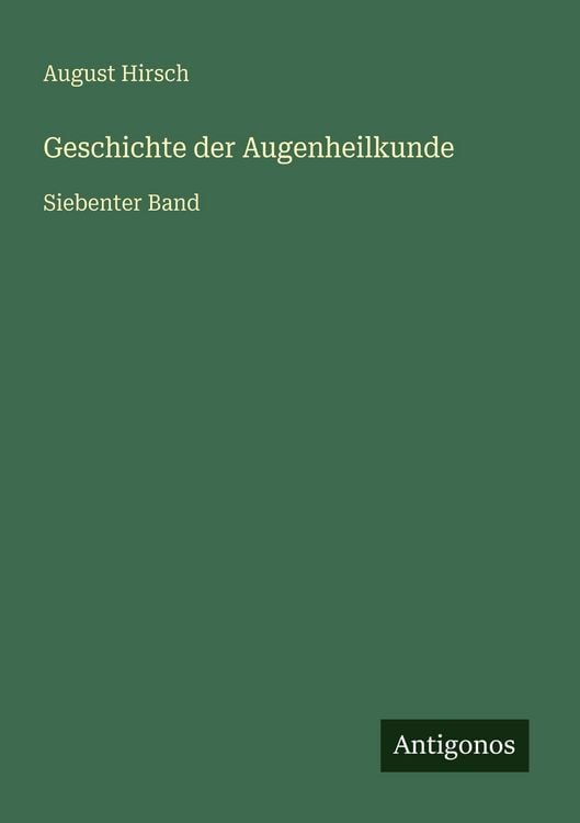 Produktbild: Geschichte der Augenheilkunde