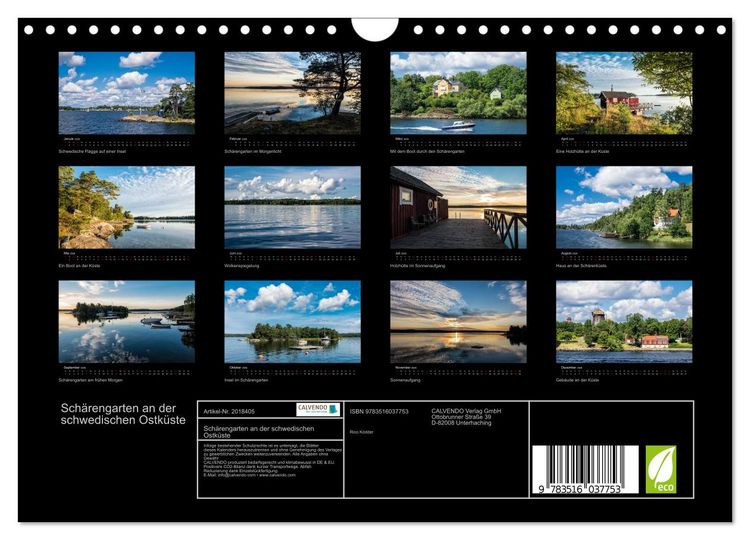 Produktbild: Sch&auml;rengarten an der schwedischen Ostk&uuml;ste (Wandkalender 2026 DIN A4 quer), CALVENDO Monatskalender