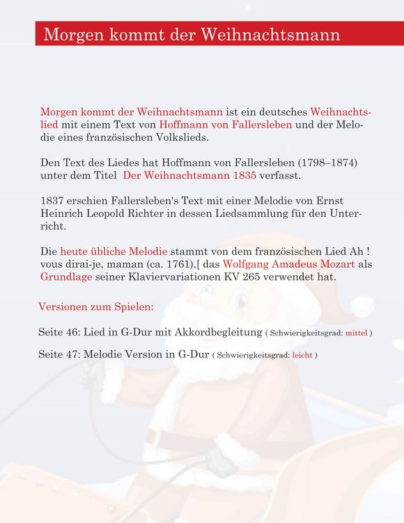 Produktbild: Die sch&ouml;nsten Weihnachtslieder f&uuml;r Gitarre einfach arrangiert