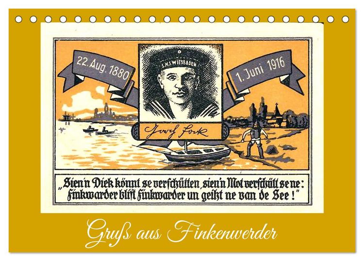 Produktbild: Gru&szlig; aus Finkenwerder (Tischkalender 2026 DIN A5 quer), CALVENDO Monatskalender
