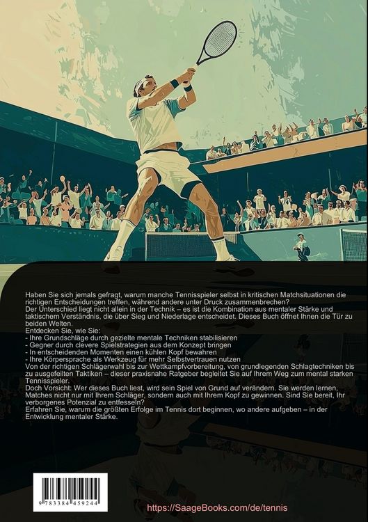 Produktbild: Tennis Taktik & Mentaltraining: Der Schl&uuml;ssel zum erfolgreichen Spiel