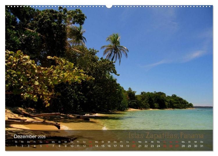Produktbild: Von Mexiko nach Panama in 12 Monaten (hochwertiger Premium Wandkalender 2026 DIN A2 quer), Kunstdruck in Hochglanz