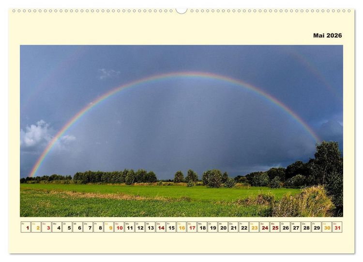 Produktbild: Unser Land im Norden (hochwertiger Premium Wandkalender 2026 DIN A2 quer), Kunstdruck in Hochglanz