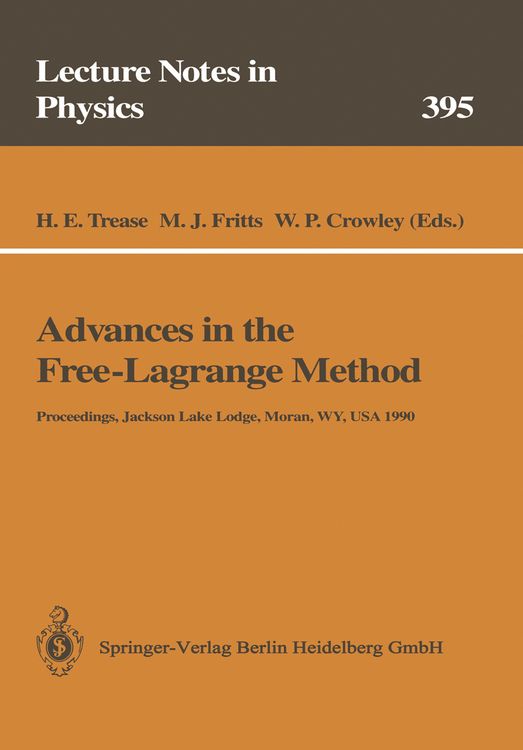 Produktbild: Advances in the Free-Lagrange Method
