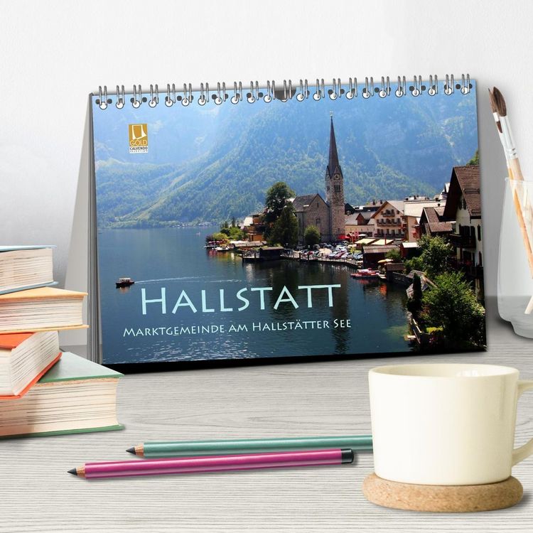 Produktbild: Hallstatt, Marktgemeinde am Hallst&auml;tter See (Tischkalender 2027 DIN A5 quer), CALVENDO Monatskalender