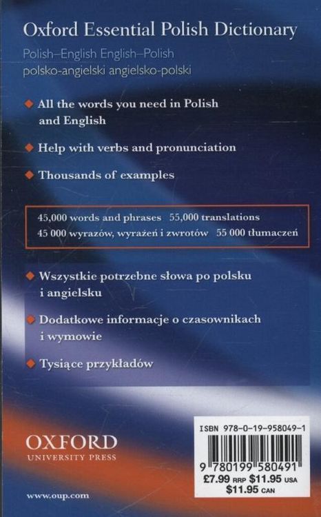 Produktbild: Oxford Essential Polish Dictionary