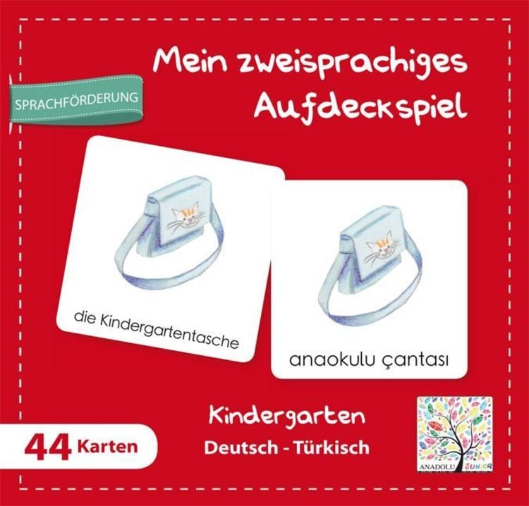 Produktbild: Mein Zweisprachiges Aufdeckspiell, Kindergarten Deutsch-T&uuml;rkisch (Kinderspiel)