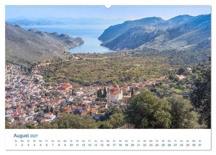 Produktbild: Symi 2027, Perle der &Auml;g&auml;is (hochwertiger Premium Wandkalender 2027 DIN A2 quer), Kunstdruck in Hochglanz