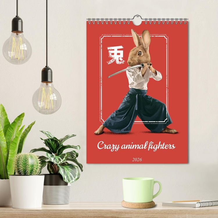 Produktbild: Crazy animal fighters (Wall Calendar 2026 DIN A4 portrait), CALVENDO 12 Month Wall Calendar