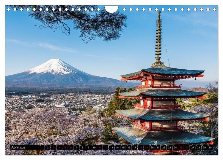 Produktbild: Kaleidoskop Japan (Wandkalender 2026 DIN A4 quer), CALVENDO Monatskalender