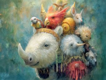 Produktbild: CALVENDO Puzzle Humorvolle Tiere | 1000 Teile Lege-Gr&ouml;&szlig;e 64x48cm Foto-Puzzle f&uuml;r gl&uuml;ckliche Stunden