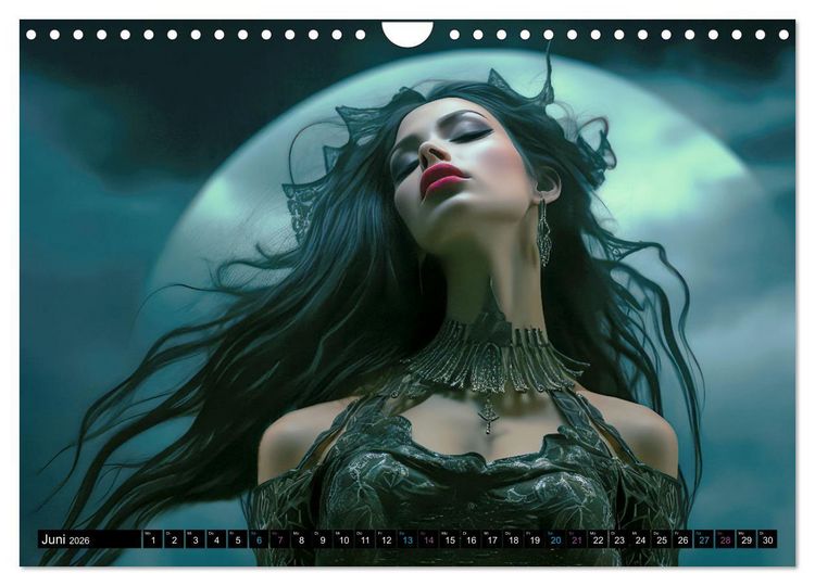 Produktbild: Vampire Nachtkreaturen (Wandkalender 2026 DIN A4 quer), CALVENDO Monatskalender