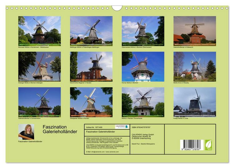Produktbild: Faszination Galerieholl&auml;nder (Wandkalender 2026 DIN A3 quer), CALVENDO Monatskalender