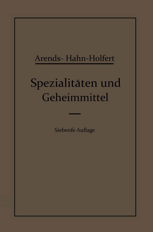 Produktbild: Spezialit&auml;ten und Geheimmittel