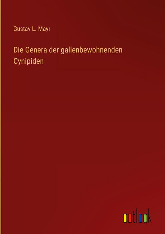 Produktbild: Die Genera der gallenbewohnenden Cynipiden