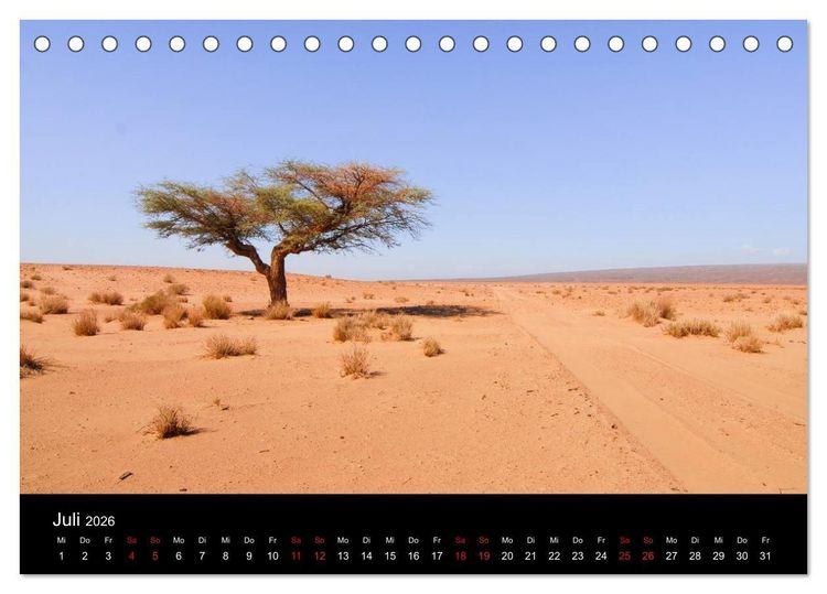 Produktbild: Sahara W&uuml;stentrekking (Tischkalender 2026 DIN A5 quer), CALVENDO Monatskalender