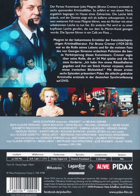 Produktbild: Maigret - Vol. 1 (Pidax Serien-Klassiker) [3 DVDs]