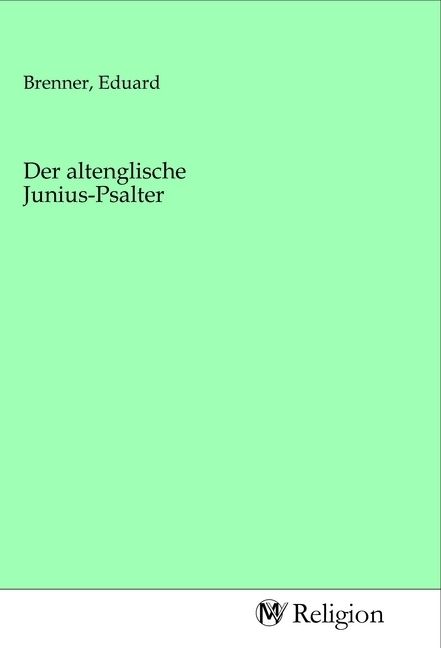 Produktbild: Der altenglische Junius-Psalter