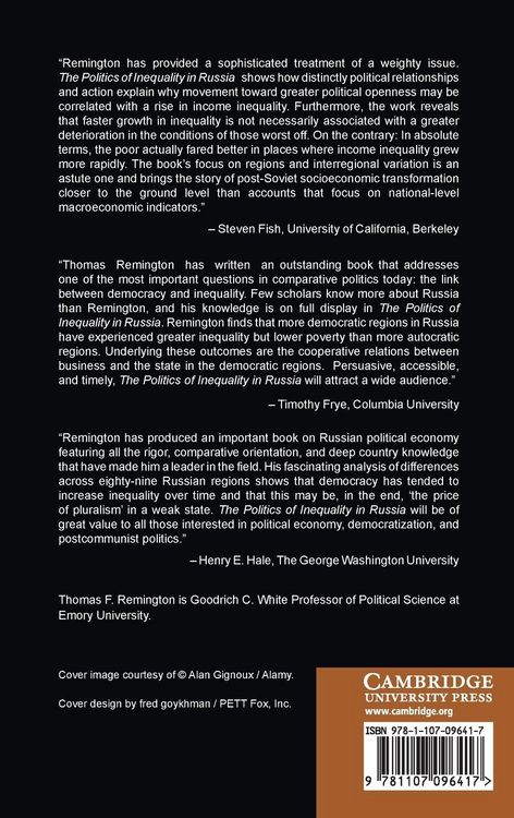 Produktbild: The Politics of Inequality in Russia