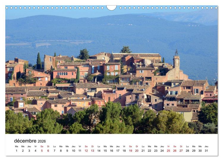 Produktbild: Les plus beaux villages du Luberon (Calendrier mural 2026 DIN A3 vertical), CALVENDO calendrier mensuel