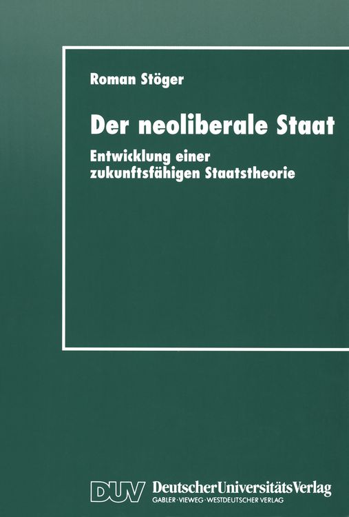 Produktbild: Der neoliberale Staat