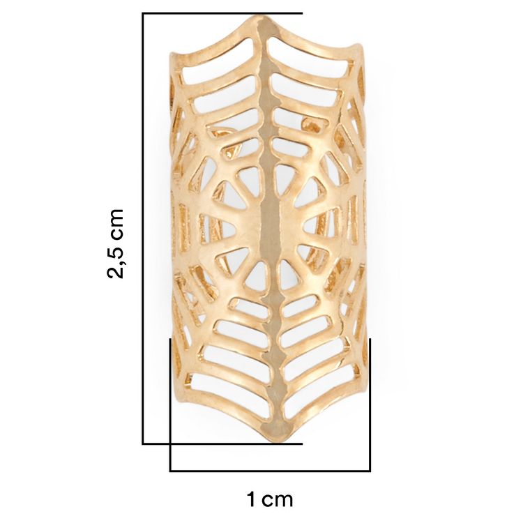 Produktbild: Earcuffs Spinnennetz gold