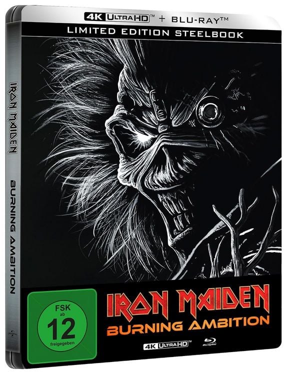 Produktbild: Iron Maiden: Burning Ambition - Steelbook (4K-UHD+Blu-ray)