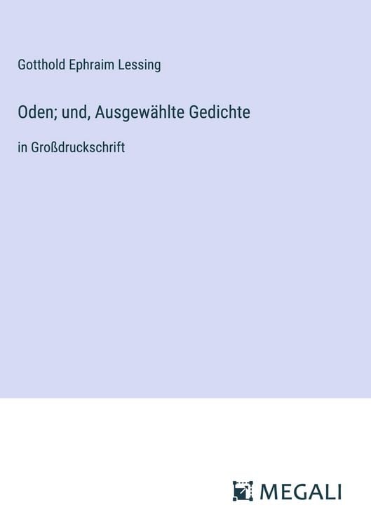 Produktbild: Oden; und, Ausgew&auml;hlte Gedichte