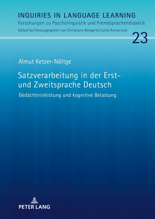 Produktbild: Satzverarbeitung in der Erst- und Zweitsprache Deutsch