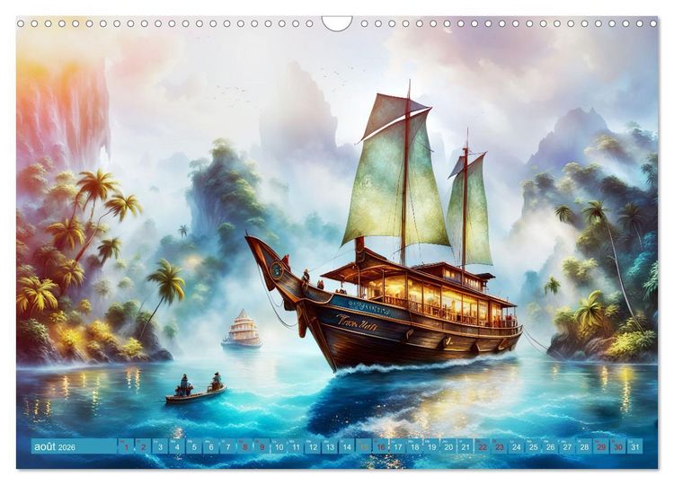 Produktbild: Le paradis de l'archipel (Calendrier mural 2026 DIN A3 vertical), CALVENDO calendrier mensuel
