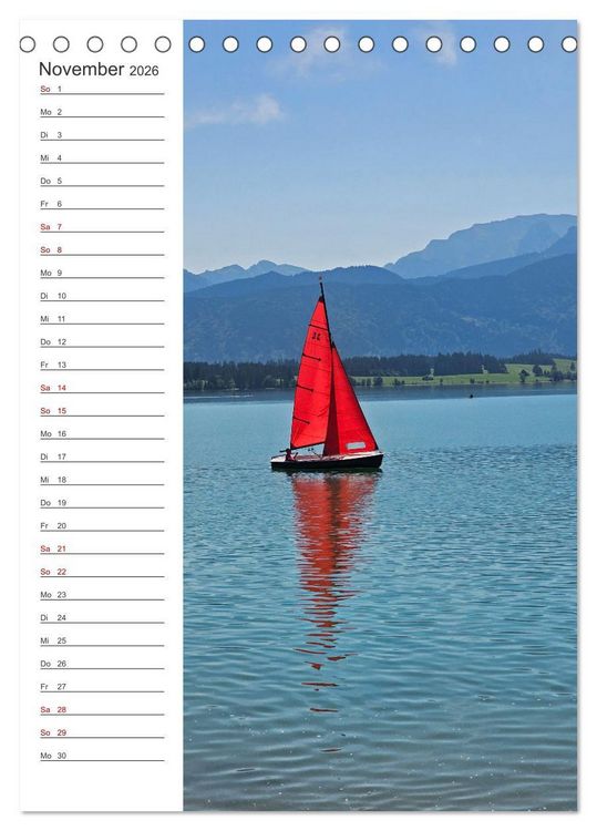 Produktbild: Auf dem Lechradweg - Zwischen Formarinsee und Landsberg am Lech (Tischkalender 2026 DIN A5 hoch), CALVENDO Monatskalender